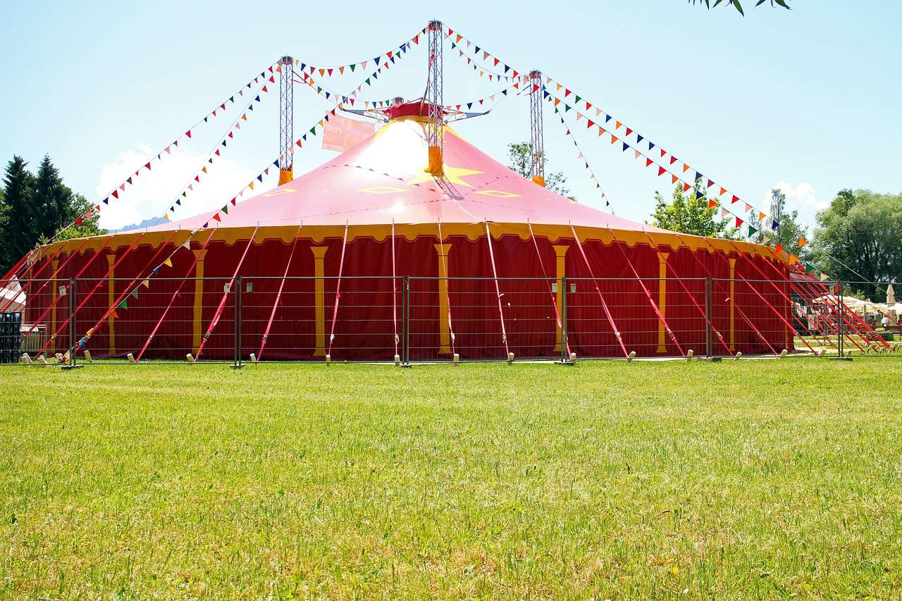 circus, time, circus tent